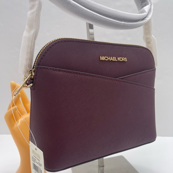 MICHAEL KORS Jet Set Travel Medium Dome Crossbody XCROSS XBODY BagOxbloodNWT